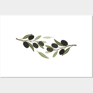 Natural Olive Branch Posters and Art